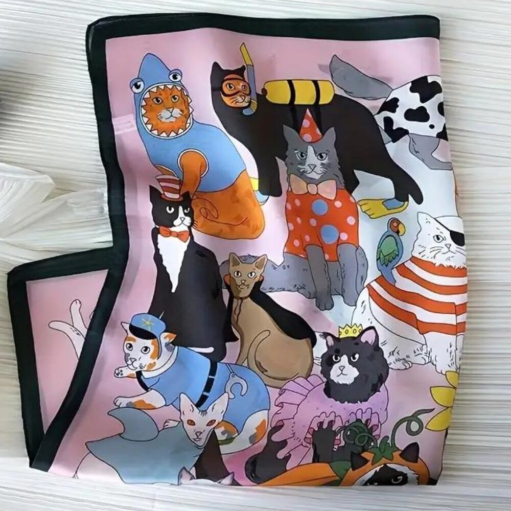 CATS IN COSTUME SCARF